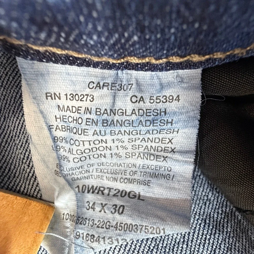 Wrangler Retro Relaxed Bootcut Jeans Mens 34x30 Blue Medium Wash Western